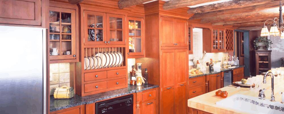 Stowe Vermont farmhouse kitchen cabinet renovation